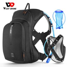 Panniers WEST BIKING 10L Bicycle Bags Ergonomic Adjustable Portable MTB Cycling Water Bag Climbing Pouch Outdoor Sport Hydration Backpack 0201