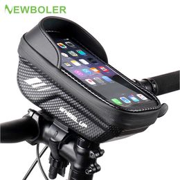 Panniers s 1.7L Waterproof Touch Screen Riding Top Front Tube Rack Mountain Bike Road Bicycle 6.5 Mobile Phone Bag 0201