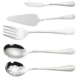 Dinnerware Sets 5pcs Stainless Steel Tableware Cutlery Reusable Utensils Set Portable