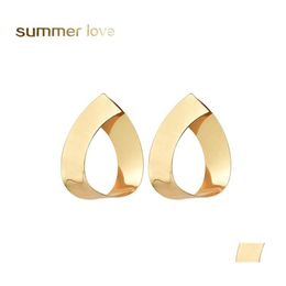 Charm Fashion Statement Earrings Geometric For Women Big Dangle Arrival Modern Art Jewelry Drop Delivery Otk7F