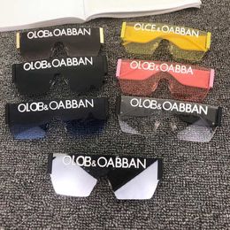 Designer Sunglasses Luxury Sun glasses Semi-Rimless Sunglass Letter Design for Women Men Ornamental 7 Colors