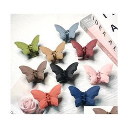 Hair Clips Barrettes Fashion Jewellery Grind Arenaceous For Womens Resin Hairpin Clip Pin Lady Girl Butterfly Barrette Drop Delivery Dhu0W