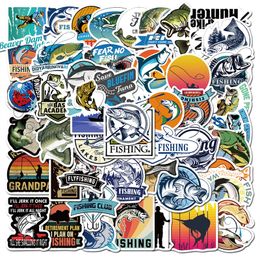 Go Fishing Stickers 50PCS Outdoor Adventure Waterproof Vinyl Stickers Decals for Kayaks Motorcycle Phone Bicycle Luggage Guita Water Bottles TZ-AZ088