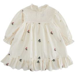 Girl's es Baby Girls Floral 2023 Spring New Children Elegant Clothes Cute Kids Princess Dress Fashionable #7241 0131