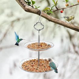 Other Bird Supplies Outdoor Feed Tool 2-Layer Lightweight Durable Hanging Lazy Creative Garden Feeder