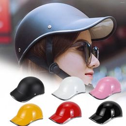 Motorcycle Helmets Half Helmet Baseball Style Face For Electric Bicycle Scooter Anti-UV Safety Hard Hat L4C8