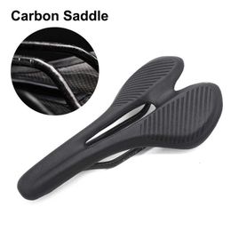 s Super Light MTB Road Bike Saddle T800 Carbon Fiber Bicycle Seat Comfortable Leather EVA Cycling Racing Cushions 0131