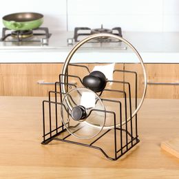 Cooking Utensils Pot Lid Holder Stainless Steel Pan Cover Rack Stand Spoon Stove Organizer Storage Soup Rests Kitchen 230201