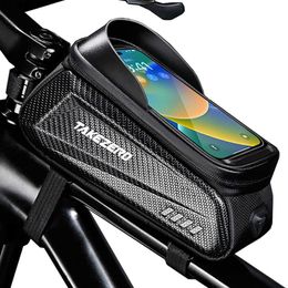 Panniers s NEWBOLER Bike 2L Frame Front Tube Cycling Bicycle Waterproof Phone Case Holder 7.2Inches Touchscreen Bag Accessorie 0201