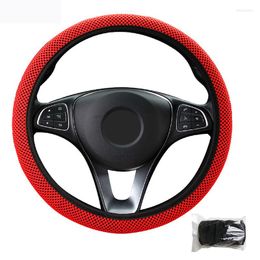 Steering Wheel Covers Car Cover Wrap Volant For 37-38 CM 14.5"-15" No Inner Ring Comfortable Breathable M Size Braid On
