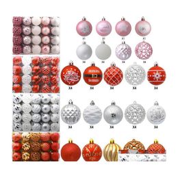 Party Decoration 20Pcs 6Cm Christmas Tree Ball Bauble Xmas Hanging Ornament Glitter Balls Decor Drop Delivery Home Garden Festive Su Dhubv