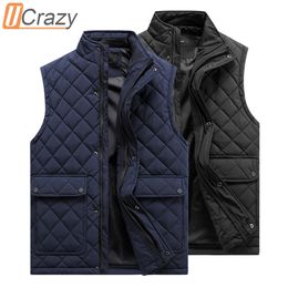 Mens Vests Spring Brand Business Casual Pocket Warm Waistcoat Autumn Waterproof Outfits Sleeveless Coat Jacket 230131