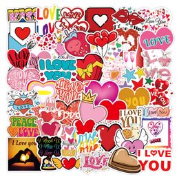 100 Pcs Love Stickers I Love You graffiti Stickers for DIY Luggage Laptop Skateboard Motorcycle Bicycle Stickers E-252