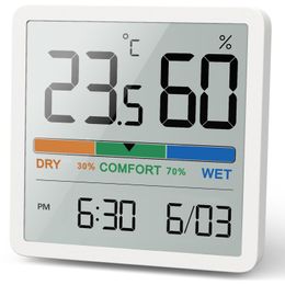 Household Thermometers Digital Indoor Hygrometer Home Bedroom Baby Room Environment Monitor Temperature Humidity Metre 230201