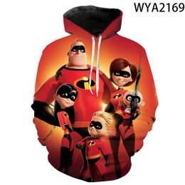 Men's Hoodies & Sweatshirts Cartoon Anime Movie Fashion Casual Boy Girl Kids 3D Print Men Women Children Long Sleeve Streetwear Coat