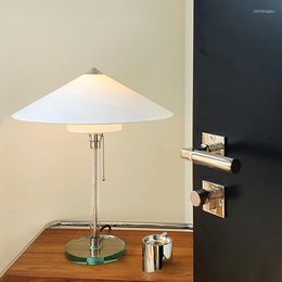 Table Lamps German Bauhaus Lamp Designer Creative El Villa Bedroom Bedside Glass