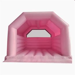 Customised Pink trampoline bounce house inflatable bouncer castle wedding jumping jumper bouncing party Centre for sale