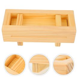 Sushi Tools Wooden Rectangular Press Mould Maker Oshizushi Box Making 230201