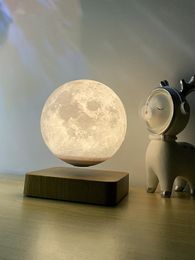 Table Lamps Maglev Moon Light Valentine's Day Gift Planet LED Night Lamp Bedside Atmosphere With PlugTable