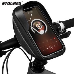 Panniers s 6.3Inch Mountain Road Accessories Touch Screen Bicycle Handlebar Bag Phone Holder For Bike 0201