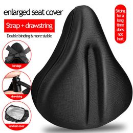 Saddles Big Size Cushion Comfort Wide Soft Bicycle Saddle GEL Padded MTB Road Cycling Accessories Bike Seat Cover 0131