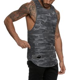 Men's Tank Tops Camouflage Gym Top Men Quick Dry Bodybuilding Stringer Singlets Mesh Sleeveless Shirt Fitness Clothing Sports Muscle VestMen