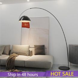 Floor Lamps Nordic Fishing Lamp LED Modern Black Light Indoor Lighting Floor-lamps For Living Room Home Decor Sofa Standing