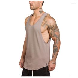Men's Tank Tops Muscle Brothers European And American Cross - Border Logo Less Sports Vest Fit Running Fitness Sleeveless Shirt For Men