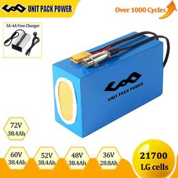 LG 21700 Ebike E-Scooters Battery Pack 72V 60V 48V 52V 36V PVC Waterproof Electric Bicycle 500W 1000W 1500W 2000W 2500W 3000W