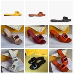 Fashion brand Summer Baguette Wide-band Slides Sandals Shoes Flip Flop Casual Walking Beach Slipper Women's Party Wedding Lady Slide EU35-42,Box