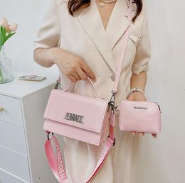 Fashion Shoulder Bags Designer Women Handbags Double Straps Crossbody Totes 2PCS Bag with Purs