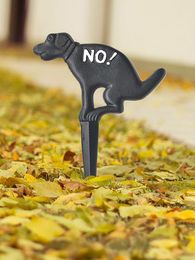 Garden Decorations Metal Sign American Grass Puppy Decorated On Lawn 1pc For Yard Stop Dogs From Pooping Inserted European