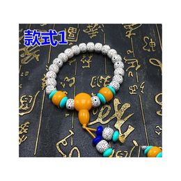 Charm Bracelets Bead Bracelet Mix Buddhist Prayer Bangle Drop Delivery Jewellery Dhqyg