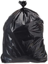 100 pieces in Commercial 23G Trash bags for Rubbermaid SlimJim - 1.1 MIL Black 150 Count