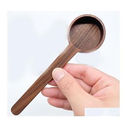 Measuring Tools 10G Walnut Spoon Coffee Bean Bar Kitchen Home Baking Measuringes Cup Measurings Tool Drop Delivery Garden Dining Dhiac