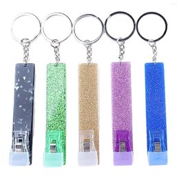 Keychains 5pcs sem contato com puxador de cartões de cartolina carteira de chaves de chaves de chave para mulheres unhas longas