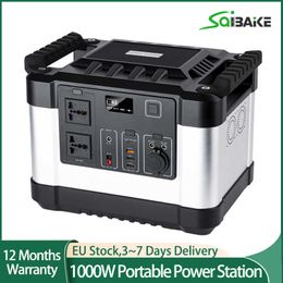 110V 1000W Solar Generator Battery Charger 300000mAh Portable Power Station Outdoor Energy Power Supply 1100Wh Power Bank