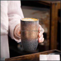 Mugs Luxury Y Coffee Ceramic Tea Cup Creative Design Mug Surprise Gift Wedding Sztm21071009 Drop Delivery Home Garden Kitchen Dining Dhna8