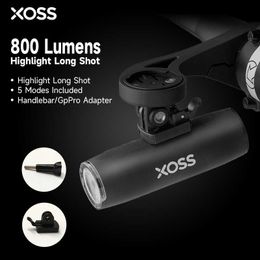 s XOSS 800lumen BIcycle Bike Headlight Waterproof USB Rechargeable MTB Front Lamp Bicycle Flash Light 0202