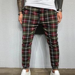 Men's Pants Memory H Sports Plaid Sweatpants Fitness Trousers Casual Jogging Street With PocketsMen's Bert22