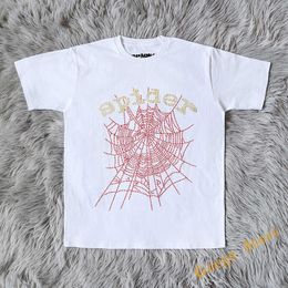 Men's T-Shirts All-match 555555 T-shirts Men Women 1 1 Casual O-Neck Top Tees Spider Web Graphic Sp5der Short Sleeve G230202