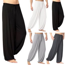 Men's Pants Joggers Casual Sweatpants Solid Colour Baggy Trousers Belly Dance Yoga Harem Slacks Men Loose Style koi 230202