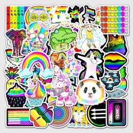 50PCS Colourful cute cat animal mix graffiti Stickers for DIY Luggage Laptop Skateboard Motorcycle Bicycle Stickers TZ-BCSX-151B