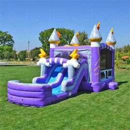 Outdoor games Octopus Themed Newly Design Inflatable Combo Bouncer Yard Jumping Trampoline Pool Slide Combo