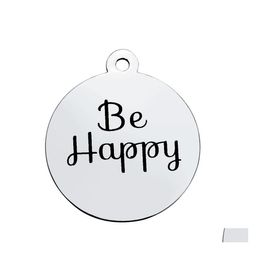 Charms High Quality Steel Color Metal Black Word Live Laugh Love Charm Pendant For Diy Jewelry Making Supplies Fashion Dream Big Let Otonr