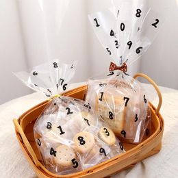 Confezione regalo Modello digitale Borsa natalizia Sacchetti di caramelle per biscotti Lecca-lecca di plastica Confezione di pane Decorazione di nozze per feste Scatola di cioccolatini
