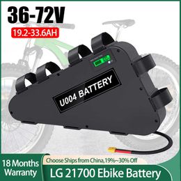LG 21700 Battery 48V 28AH 36V 38.4AH 52V Ebike Battery 60V 24AH 72V 19AH Triangle Battery for 250W-2800W
