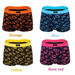 Underpants 4pcs Mens Boxer Underwear Sets Plus Size Panties Pack Sexy Print Shorts Soft Modal