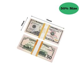 Best 3A Other Festive Party Supplies Movie Prop Banknote Games 10 Dollars Toy Currency Fake Money Children Gift 1 20 50 Euro Dollar Ticket Dhl9f