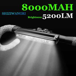 Lights P90 LED Bicycle Light Front USB Rechargeable MTB Road Mountain Lamp Torch 4 Modes 5200LM Bike Headlight Cycling Flashlights 0202